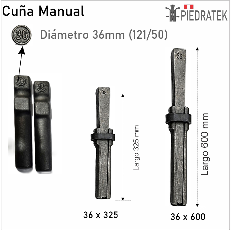 Cuñas uso Manual (36*600MM)
