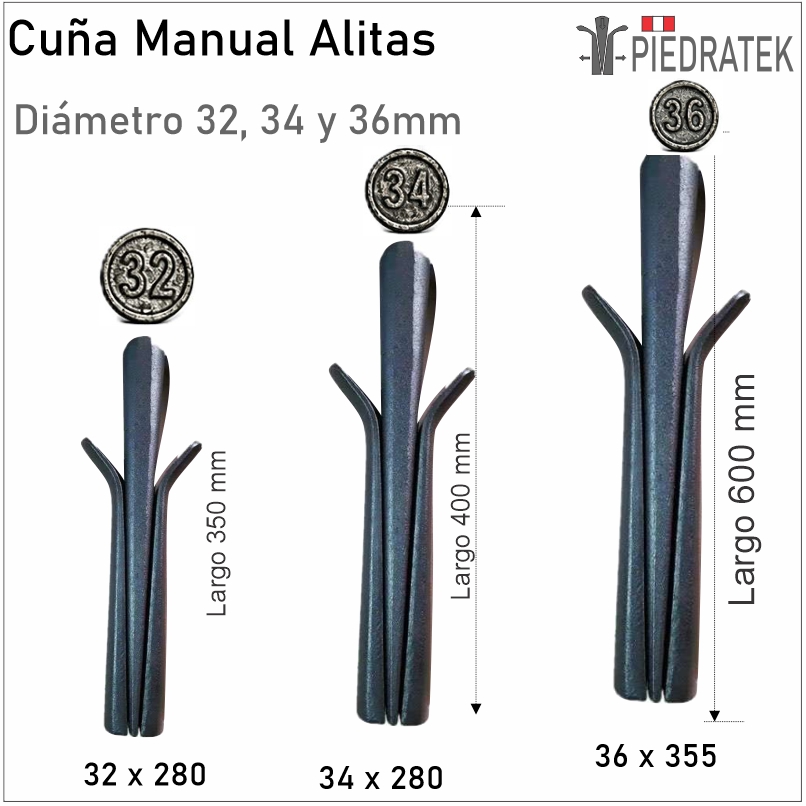 Fracturador de roca manual
